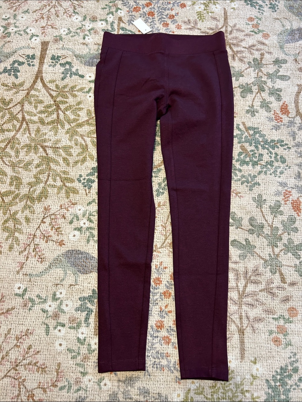 LOFT Deep Plum Ponte Leggings
